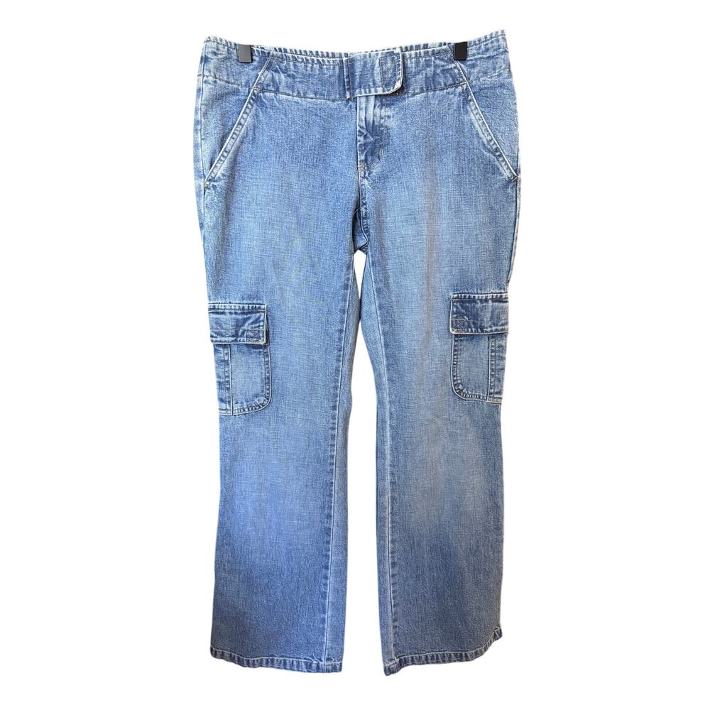 Vintage old navy straight leg cargo denim pants size 4/6